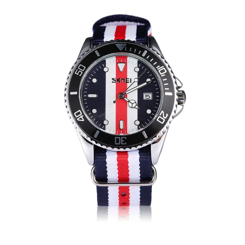 Stylishluxury 30M Waterproof Casual Sports Military Watch Nylon Watchband Quartz Auto Date Watch Masculino Relojes 4