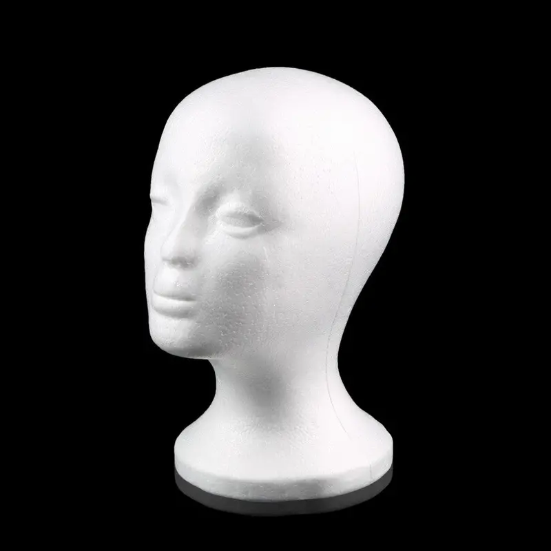 Styrofoam Wig Heads Foam Nequin Ikin Head Model Wig Hair Glasses Glasses Hat Display Quality 1