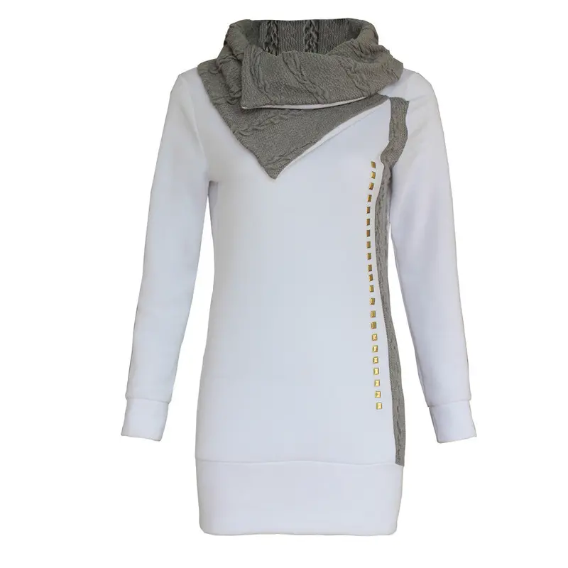 Sudaderas Mujer White Long Sleeve Sweatshirt Jumper Sweatshirt Women Crop Top Coat Pullover Tops Hoodies For Women Feida 2