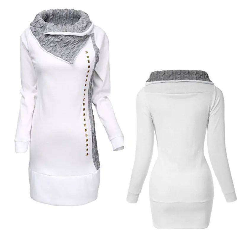 Sudaderas Mujer White Long Sleeve Sweatshirt Jumper Sweatshirt Women Crop Top Coat Pullover Tops Hoodies For Women Feida 3