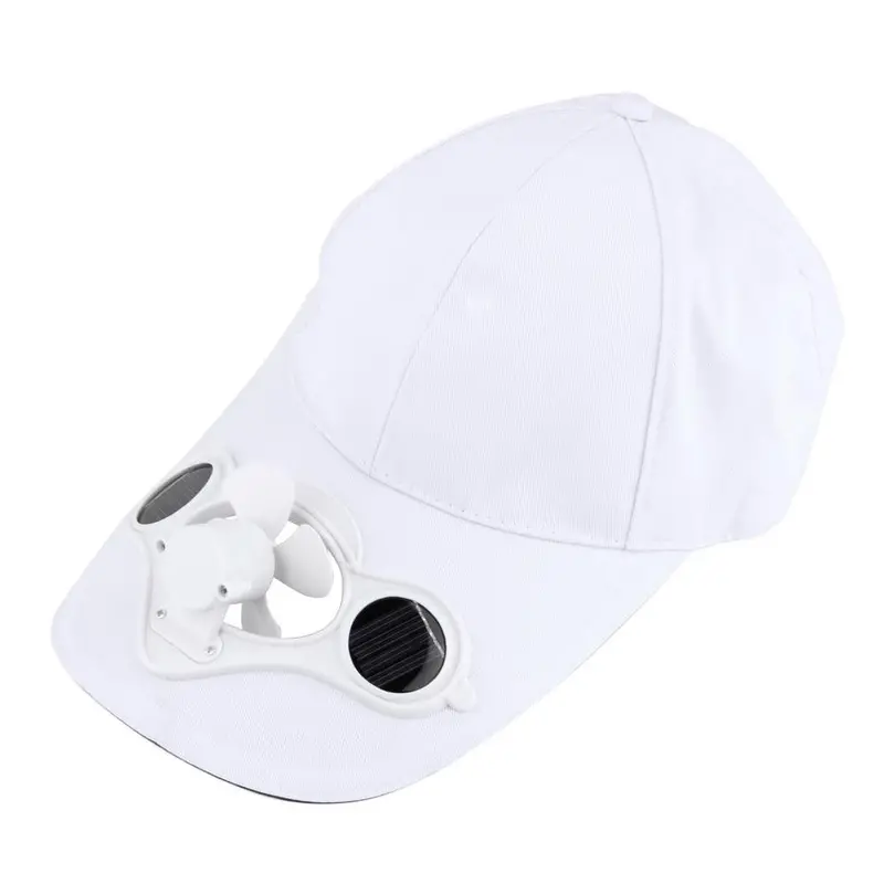 Sun Solar Power Hat Cap With Cooling Fan For Outdoor Golf Baseball 2