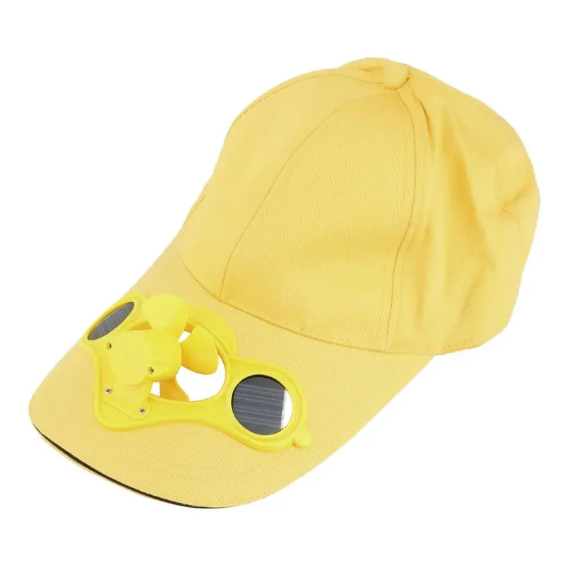 Sun Solar Power Hat Cap With Cooling Fan For Outdoor Golf Baseball 4