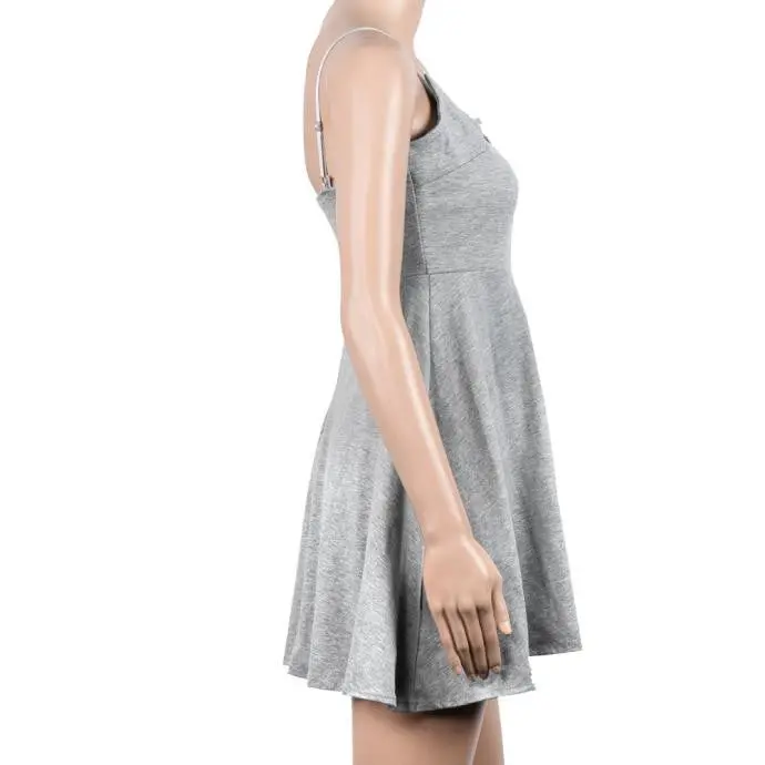 Sundresses Luxury Women Ladies Bandage Dress V Collar Beach Dress Robe Feida 3