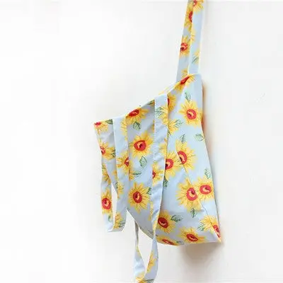 Sunflower Print Shoulder Bag Canvas Causal Messenger Bag Student School Bags Women's Handbag Large Bolso For Women 2