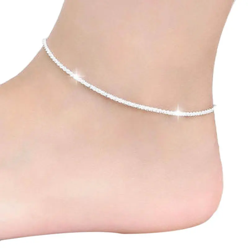 Super Deal Hemp Rope Women Chain Ankle Bracelet Barefoot Beach Girls Anklets Foot Jewelry 1