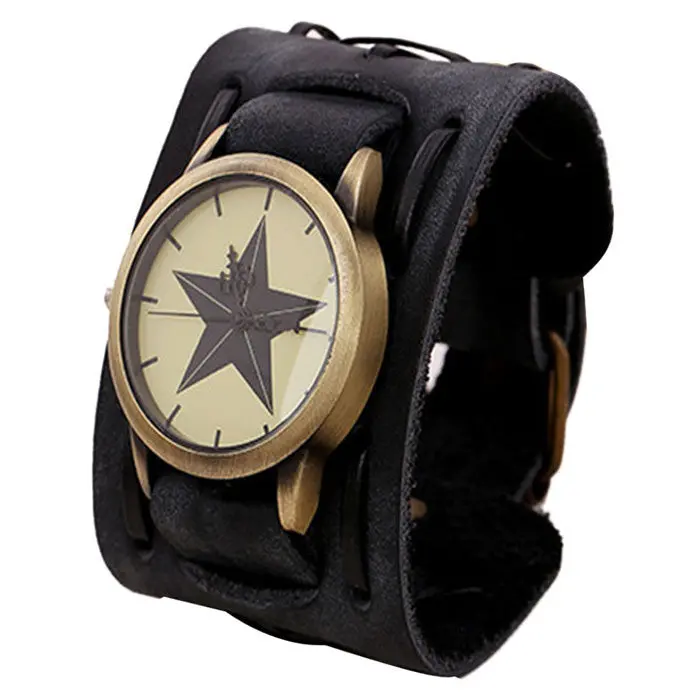 Super Deal Luxury Men Watch Big Dial Analog Sports Watch Quartz Relogio Masculino Retro Montre Homme 1