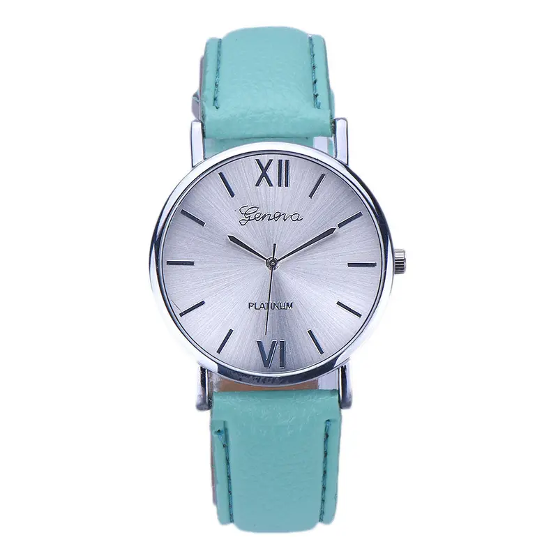 Super Deal Women Geneva Watch Leather Analog Quartz Wrist Watch Mujer Reloj Relogio 1