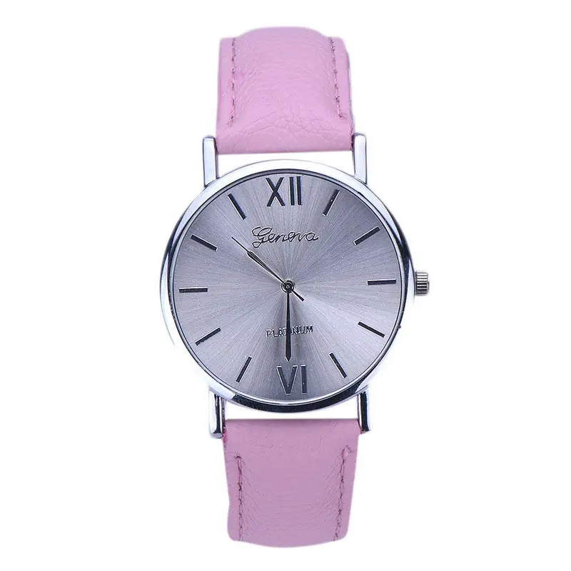 Super Deal Women Geneva Watch Leather Analog Quartz Wrist Watch Mujer Reloj Relogio 2
