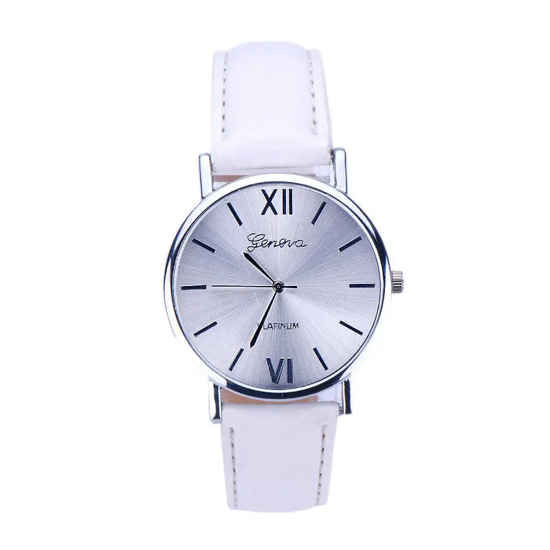Super Deal Women Geneva Watch Leather Analog Quartz Wrist Watch Mujer Reloj Relogio 3