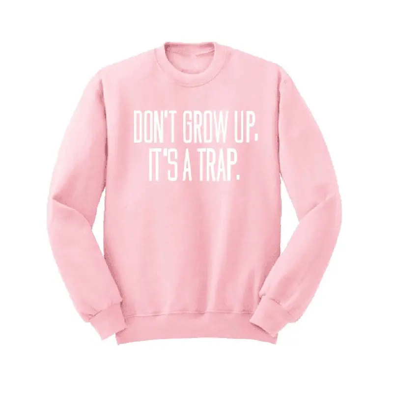Super Deals Hoodies Women Letter Printing Long Sleeve Round Neck Sweatshirt Shirt Top Sudaderas Mujer Black/Gray/Pink Feida 9