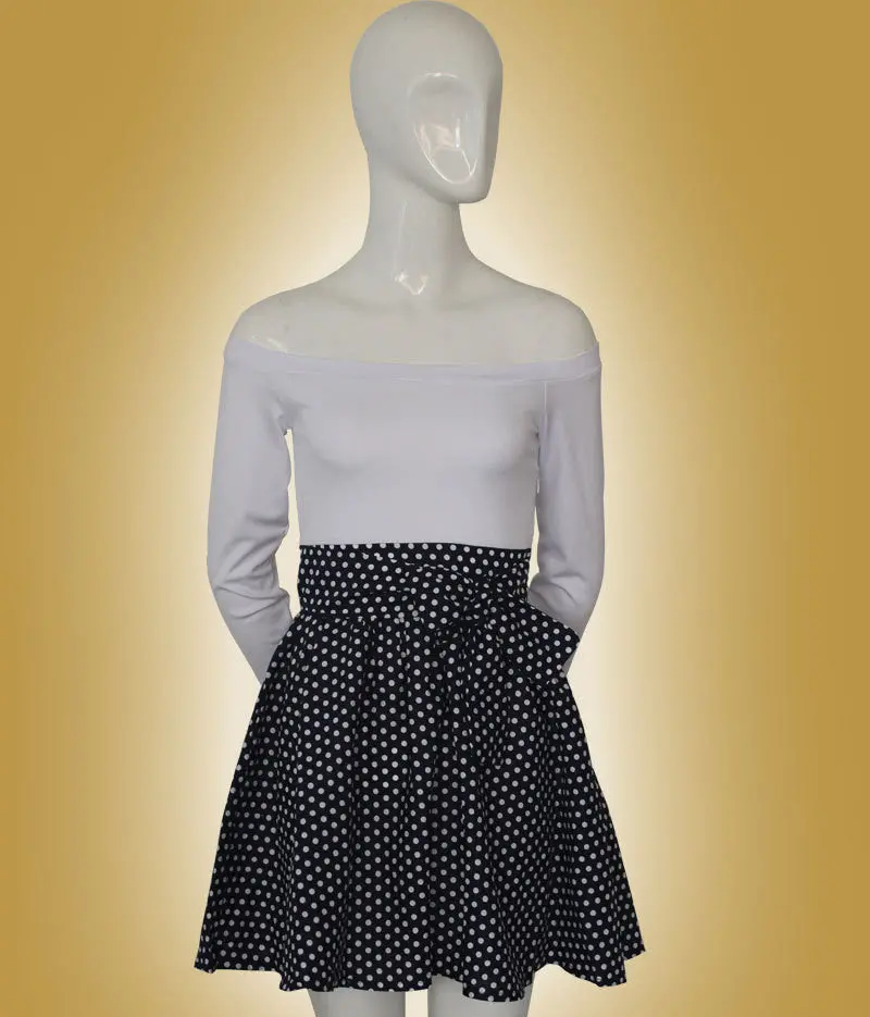 Super Women Preppy Style Dot Cute Ball Gown Slim Dress Tight Clothing Pinup Girls Vestidos 4