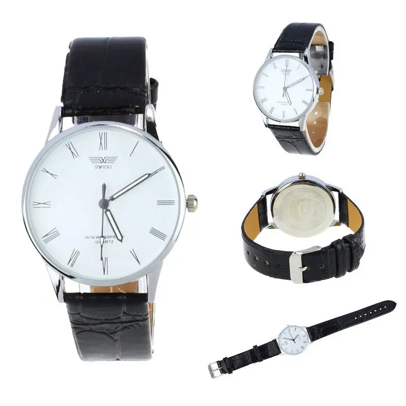 Susenstone Luxury Analog Display Date Men's Quartz Watch Casual Watch Men Watches Relogio Masculino Electronic Wrist Watch 1