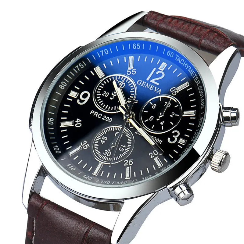 Susenstone Men's Wrist Watches 4 Style Luxury S Geneva Quartz Clock Montres Hommes Relogio Masculino 2