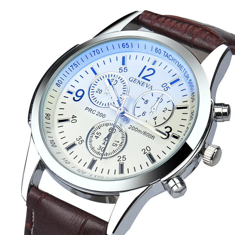 Susenstone Men's Wrist Watches 4 Style Luxury S Geneva Quartz Clock Montres Hommes Relogio Masculino 4