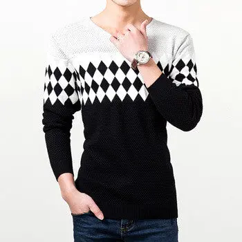 Sweater S Pullover Sweater Long Sleeves Sweaters Knitted V-Neck Slim Sweater Plus Size 1