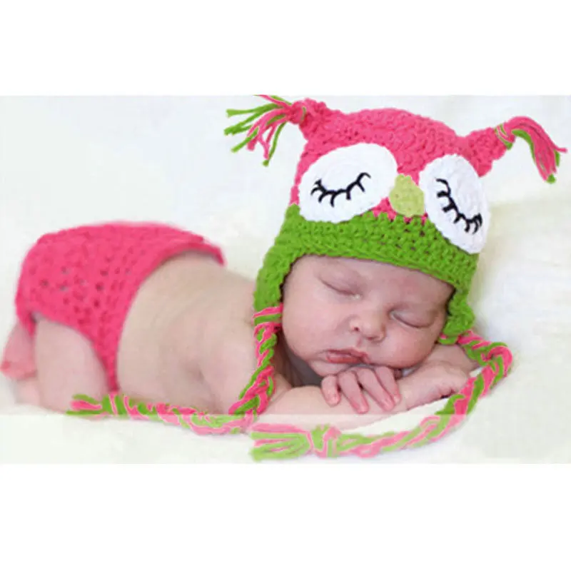 Sweet Bird Born Pography Props Baby Clothing Infant Knitted Hmade Crochet Cotton Baby Po Props 0-12M 1
