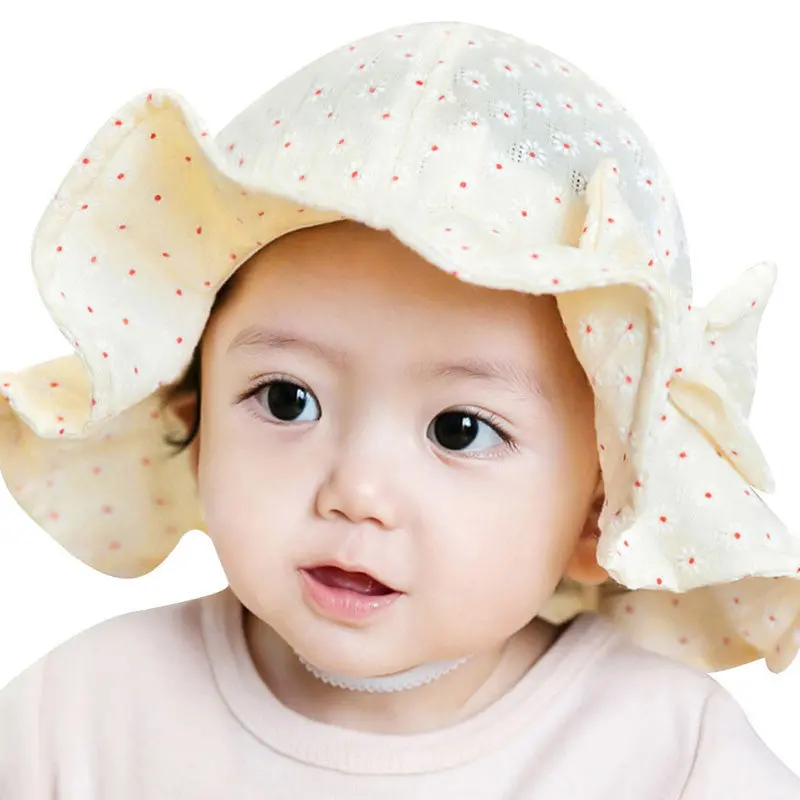 Sweet Lovely Cute Princess Children Kids Girls Baby Hat Beanie Pink Lace Floral Caps 1