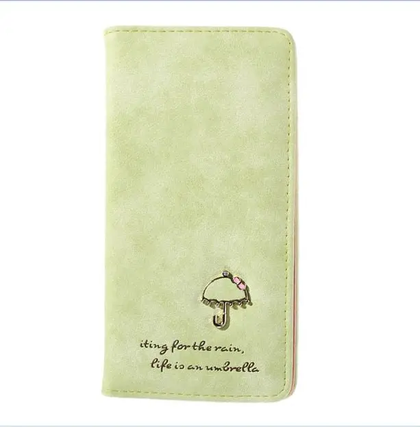 Sweet Umbrella Ladies Wallet Long Purse 12 Cards Holder Protector 7 Colors Fashion New Wallets Purses 3