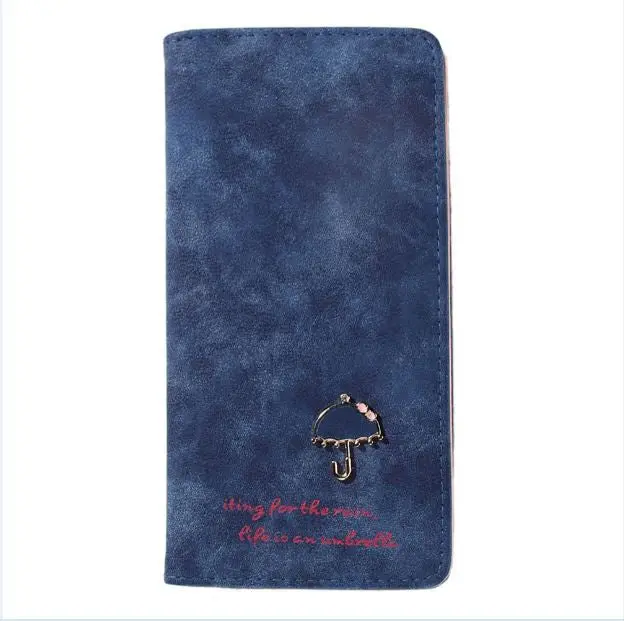 Sweet Umbrella Ladies Wallet Long Purse 12 Cards Holder Protector 7 Colors Fashion New Wallets Purses 4