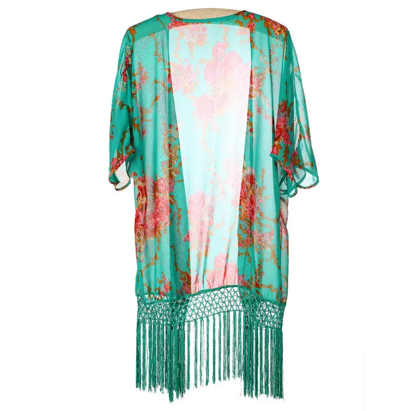 Swimwears Print Sexy Cover-Upsbeach Dress Swimwear Bikini Cover Up Beach Dresses 1