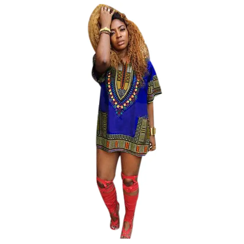 Sxl Dress Vestidos Casual Mini Dress Sexy Print Dresses Traditional African Style Straight Robe Mujer 1