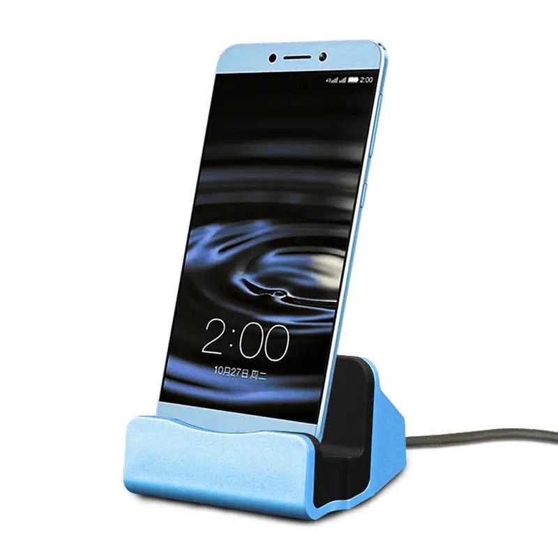 Sync Data Charging Dock Usb Cable For Iphone 5S 6S 6 7 Plus For Samsung Type-C Cables Cellphone Desktop Docking Charger 1