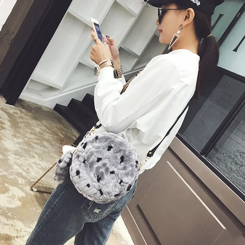 Synthesic Fur Plush Women Bag Luxury Hbags Designer Clutch Crossbody Shoulder Women Messenger Bags Tote Bolsos 2