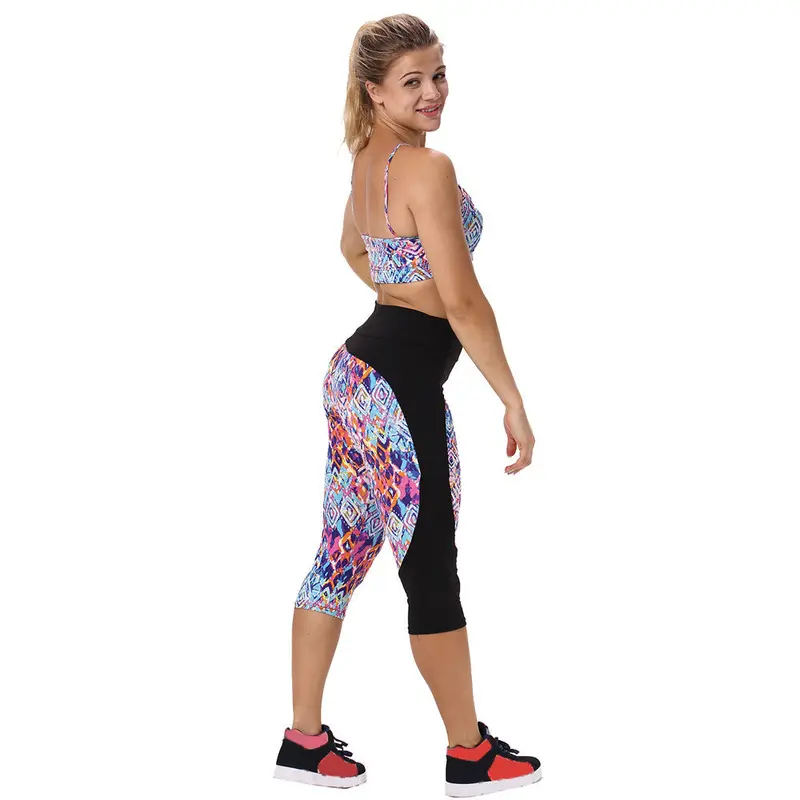 Szie Xl Lcasual Women Pants Skinny Slim High Waist Pants Pants Printed Stretch Cropped Leggings Trousers 5