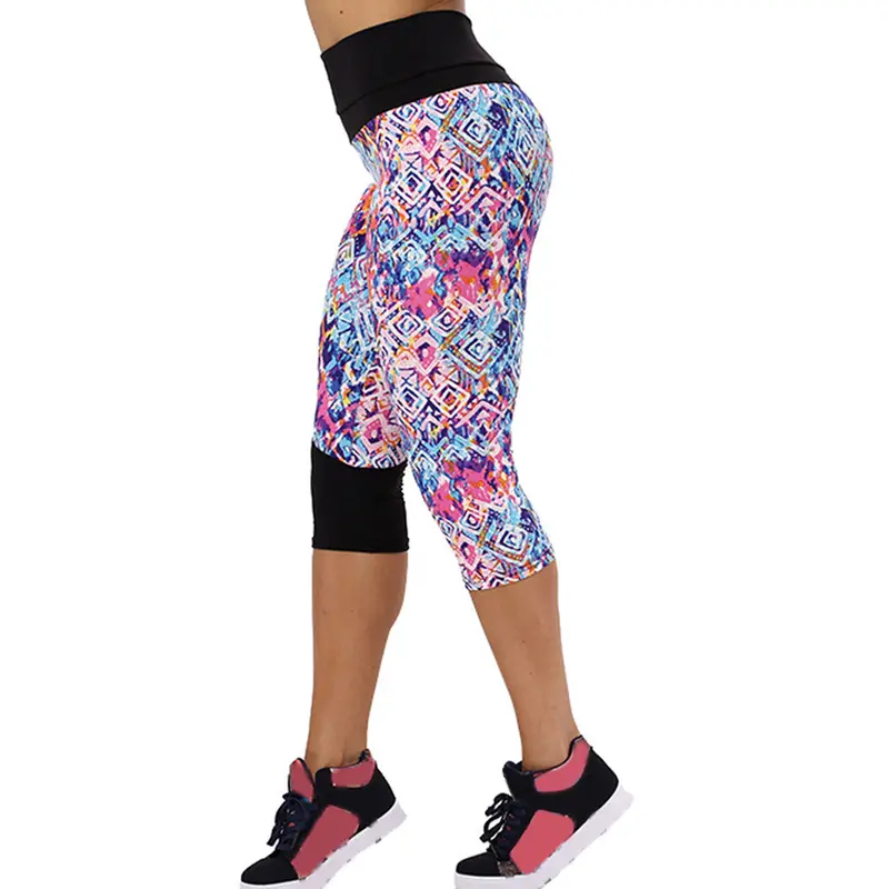 Szie Xl Lcasual Women Pants Skinny Slim High Waist Pants Pants Printed Stretch Cropped Leggings Trousers 7