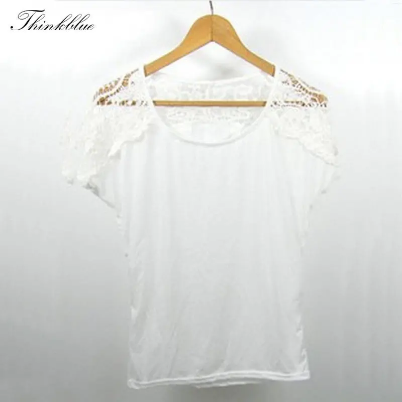 T-Shirt Women Ladies Crochet Lace T Shirt Women Hollow Out Short Sleeve Loose Casual Tops For Women S172 1
