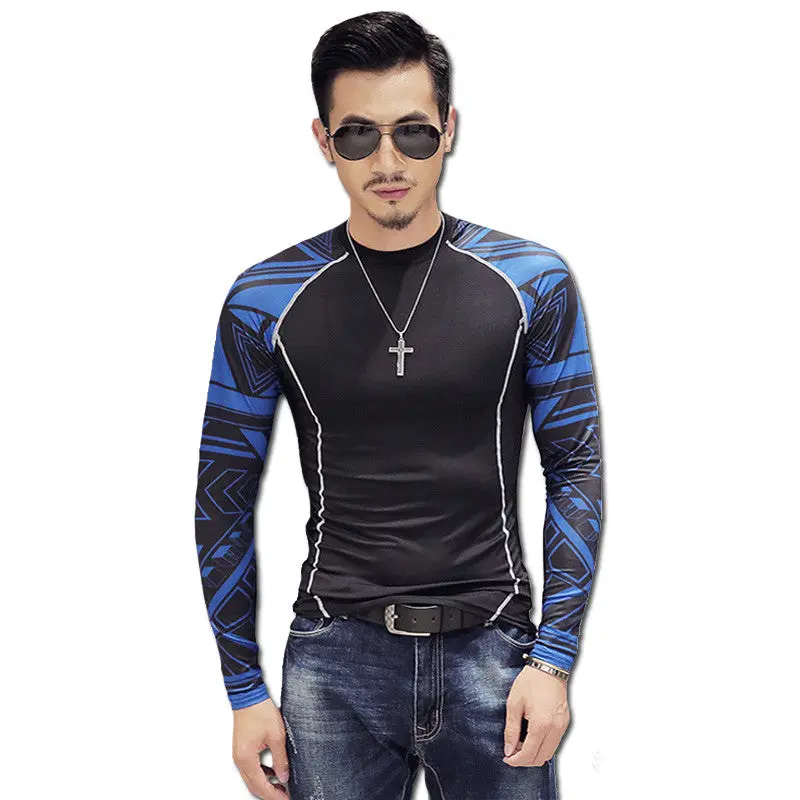 T Shirts Camisa Masculina Tees Tops Sweatshirts Casual Slim Fit O Neck Long Sleeved T Shirt 1