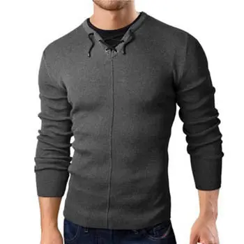 T Shirts Sweatshirts Pullovers Outwear Camisa Masculina Casual Slim Fit Long Sleeved O Neck Knitted T Shirts 1