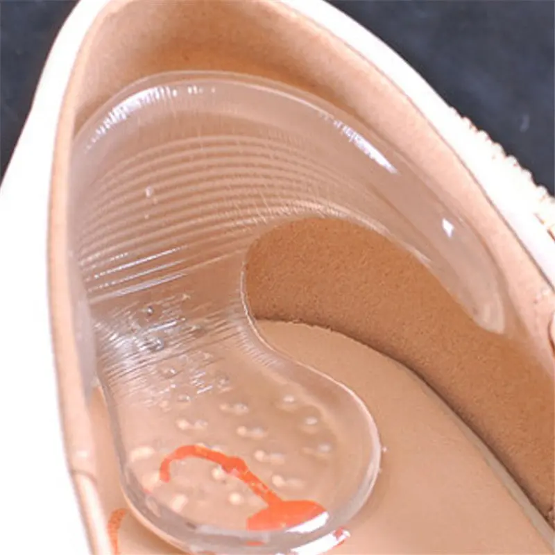 T Type Rearfoot Thread Invisible Pu Silicone Attached To The Anti Grinding Heel Stick Heel Pad Slip-Resistant Insoles Foot Care 1