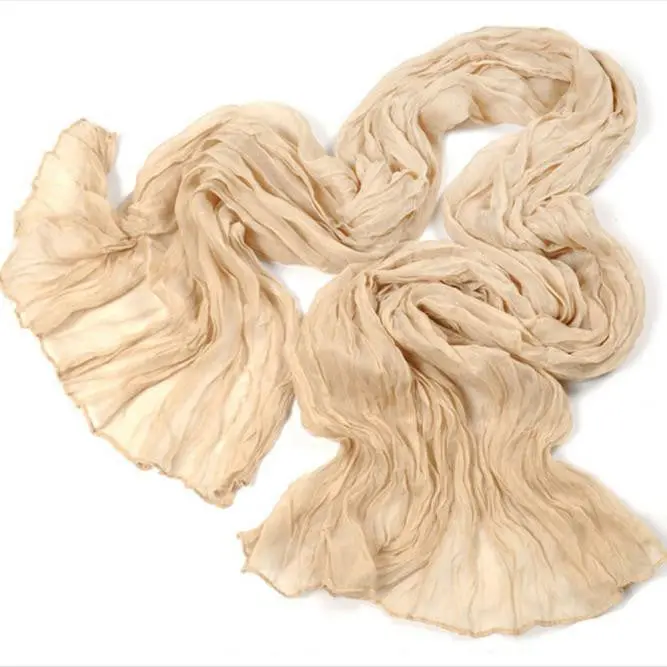 Taotown's Womens Girl Cy Color Silk Chiffon Scarf Wrap Shawl Pashmina Scarves 1