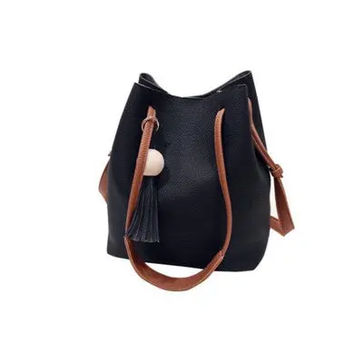 Tassel Bucket Leather Handbags Designer Handbags Tote Bag Messenger Bags Women Shoulder Bag Bolsa 1