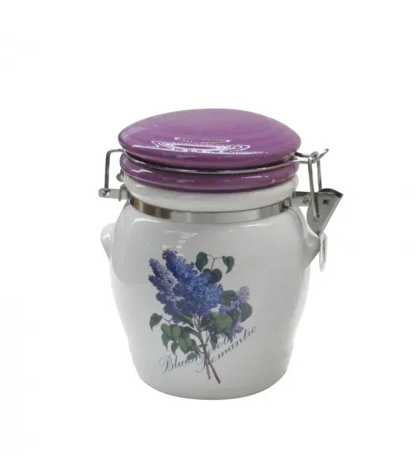 Tea Set Canisters Retro Portable Metal Storage Tank Sealed Ceramic Jar Home Decorations 89133 1