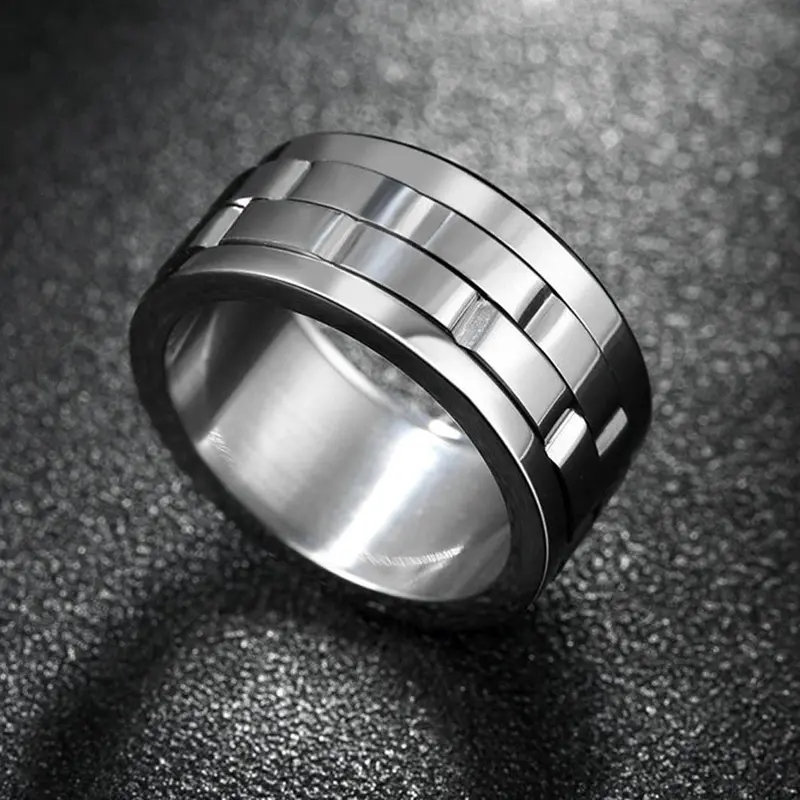 Tgr009-A Fashion Titanium Steel Ring Jewelry Punk Stainless Steel Ring For Men Brand Jewelry Engagement Male Jewelry Gift 4