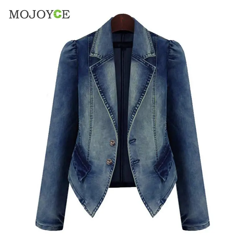 Thick Women Jacket Jean Coat Plus Size Motorcycle Coat New Denim Slim Outwear Women Basic Coats Bomber Jacket Denim Jacket 1