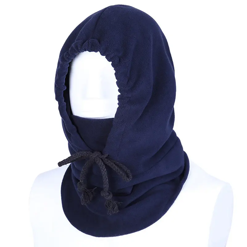 Thicker Fleece Warm Wind Protection Face Mask Scarf Hat 4