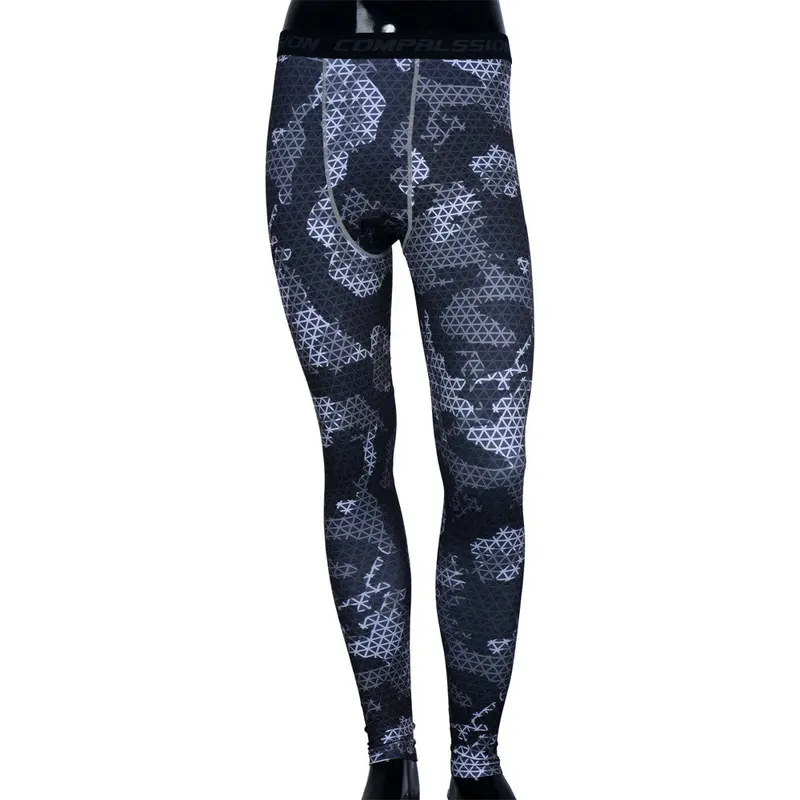 Thin Men Tights Pants Pro Compression Elastic Pants Feida 4
