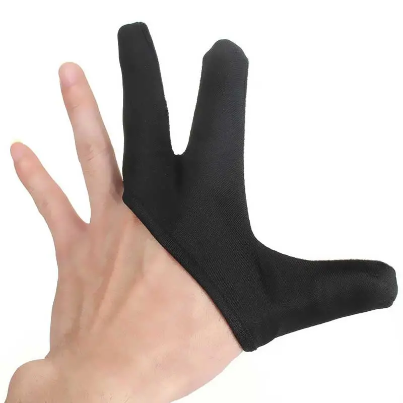 Three Fingers Design Hair Straightener Curling Hairdressing Heat Resistant Protective Finger Glove For Left Hand 82684 1
