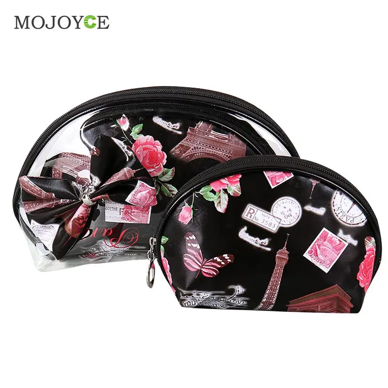 Three-Piece Transparent Thicken Pvc Waterproof Cosmetic Bag Package Make Up Bag Organizer Makeup Case Travel Cosmetic Bag 1