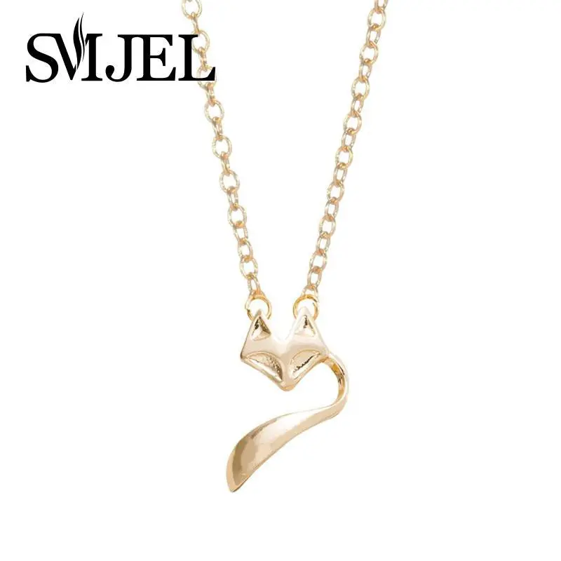 Tiny Love Fox Tale Necklace Cute Animal Necklaces Birthday Gifts N047 1