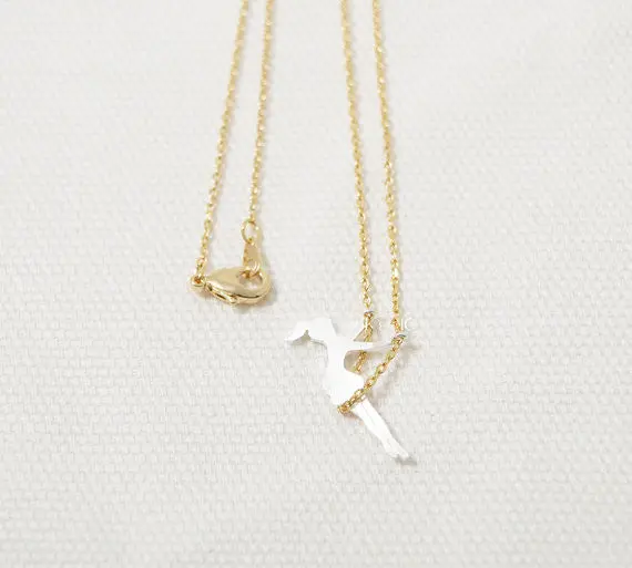 Tiny Young Girl Swing Necklace Delicate Fairy Pendant Necklaces Party Gifts N016 2