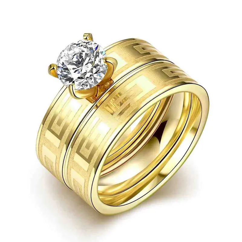 Titanium Steel Wedding Ring Smooth Printing Aneis Tsgr 6 1