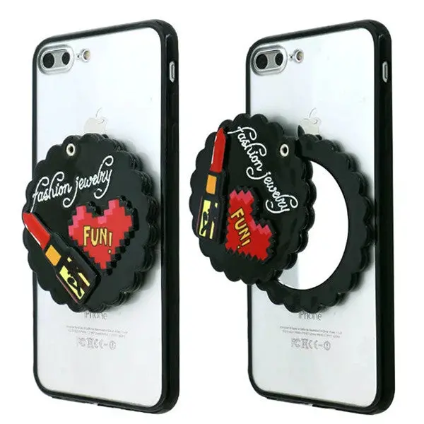 Tmalltice Ultra-Thin Shockproof Silicone Soft Mirror Back Phone Cover For Iphone 7 Case 7 Plus Cases 1
