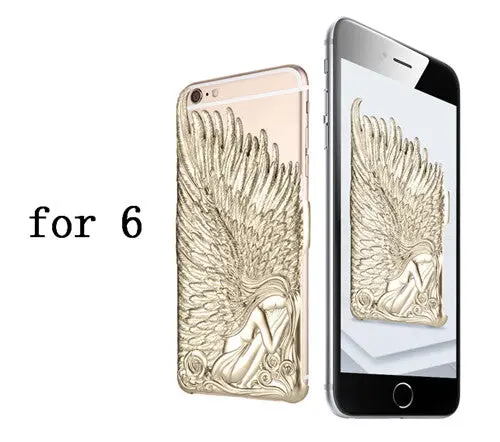 Tmalltide Cover Case For Iphone 6 6S Plus Case Angel Wing Hard Thin Pc Case Cover For Iphone 6 6S 4.7" Plus 5.5" 2