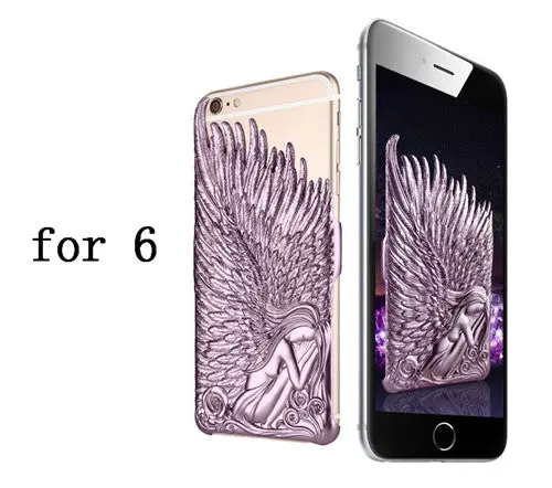 Tmalltide Cover Case For Iphone 6 6S Plus Case Angel Wing Hard Thin Pc Case Cover For Iphone 6 6S 4.7" Plus 5.5" 4