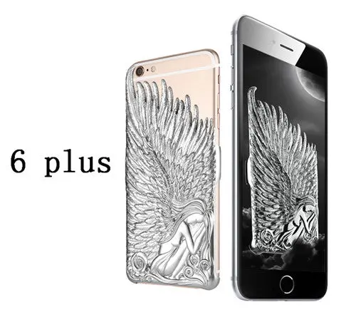 Tmalltide Cover Case For Iphone 6 6S Plus Case Angel Wing Hard Thin Pc Case Cover For Iphone 6 6S 4.7" Plus 5.5" 5