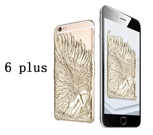 Tmalltide Cover Case For Iphone 6 6S Plus Case Angel Wing Hard Thin Pc Case Cover For Iphone 6 6S 4.7" Plus 5.5" 6